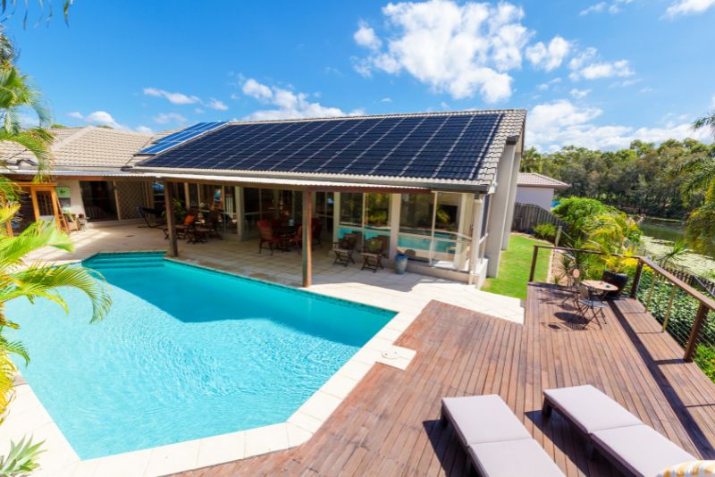 stylish pool deck